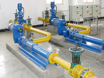 單螺（luó）杆泵安裝現場